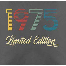 Shirtracer Cushion Cover - 50th Birthday Cushion - Limited Edition 1975 - 50 x 50 cm - Grey - as 50th 1972 Gifts for 50th 50th Birthday Item 50th 50th Birthday Item 50th 50th Birthday Item