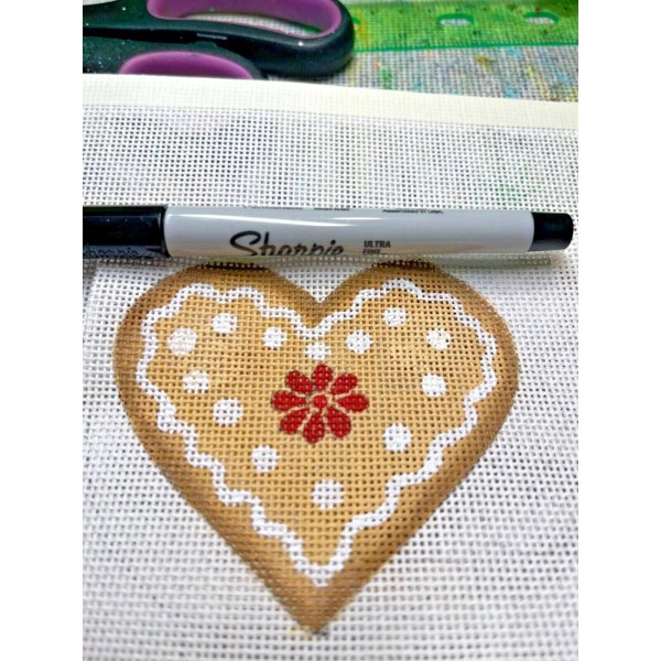 Zweigart Handpainted Needlepoint Canvas,Gingerb