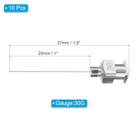 Aguja Luer Lock desechable 32Ga 4 mm, paquete de 100 (32Ga-4 mm)