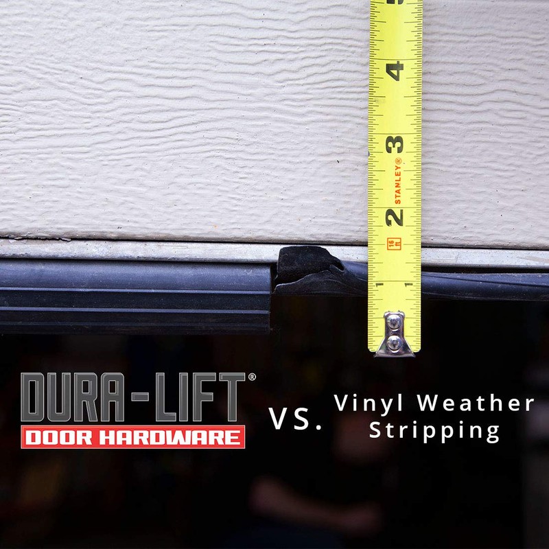 DURA-LIFT Garage Door Double-T Rubber Weather Seal 8' Wide Doors
