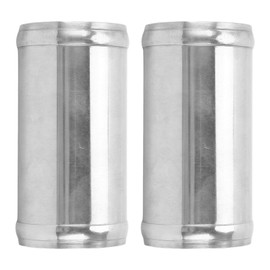 1Pair Hose Joiner Pipe Connector 50mm Excellent Sealing Firm Clamping Heat Resistant Aluminum Alloy Hose Connector For Cars