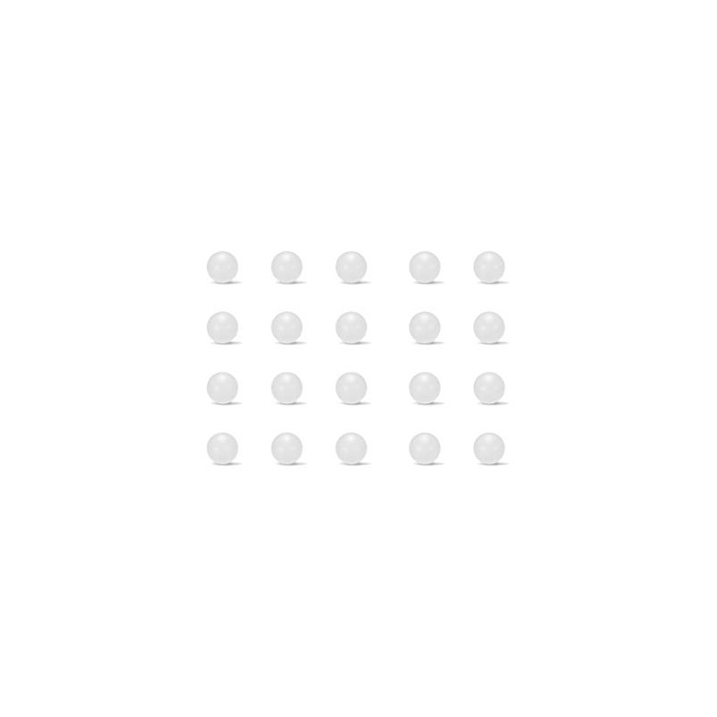 sourcing map 5 pieces PP solid plastic ball bearing ball