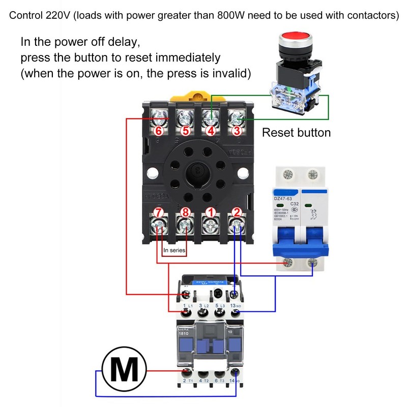 BERM Power Off Delay Relay Knob Control Timing Timer High