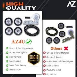 Dryer Repair Kit Replaces For LG Dryer Drum Roller 4581EL2002C 4581EL2002A 4581EL2002H, Drum Belt 4400EL2001A, Idler Pulley 4561EL3002A 4561EL3002B Fits DLEX7177WM DLG3171W DLE2516W DLG3788W DLE3777W