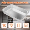 Onlyfire Non-Stick Deep Roasting Tin, Stainless Steel Roasting Tray for