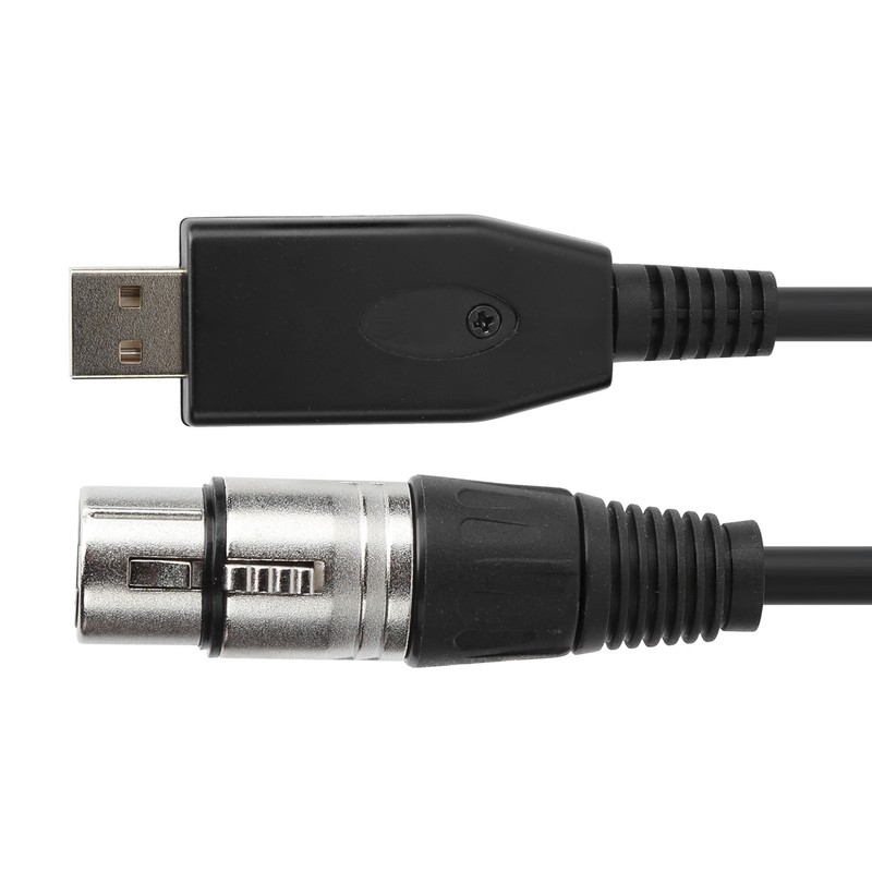 Microphone Cable Computer USB to XLR Female Microphone Connector Cord