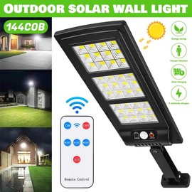 Solar Flood Lights, 800 LEDs 500000LM, Motion Sensor, RemoteControl, lP65 Waterproof 3 Brightness Modes, Super Bright Outdoor Security Lights:_Type A-Solar Street Light