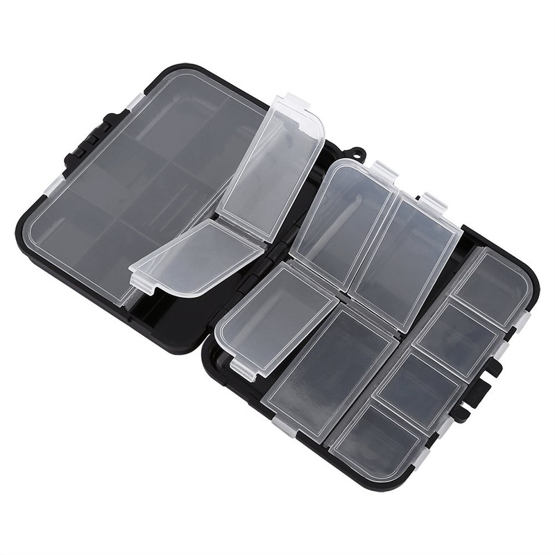 26 Individual Compartments Portable Fishing Lure Baits Durable Plastic Storage