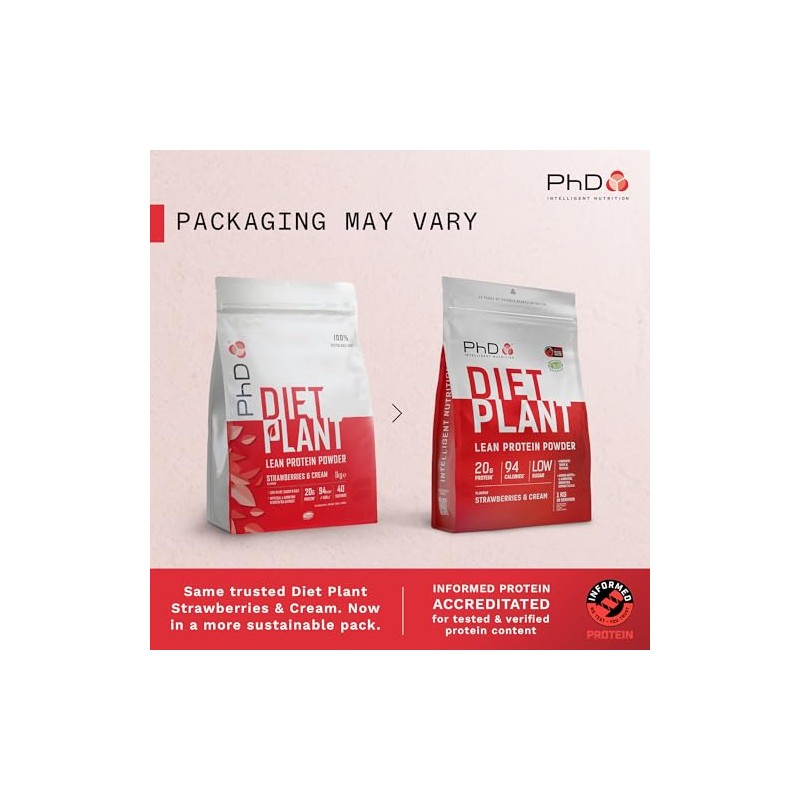 PhD PhD Nutrition Diet Plant, Vegan Protein Powder Plant Based,