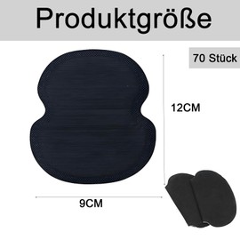 70 Stück Sweat Pads Anti Schweiß Pads, Anti Schwitzen Achselpads Damen Achselpads Herren Absorbing Komfortabel Achselhöhle