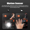 Led Headlamp Rechargeable for Adults Waterproof with Battery Display Motion