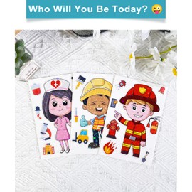 Dvobez 8 Sheets Holographic Make a Face Stickers for Kids, Make Your Own Stickers for Kids Crafts Party Favors Goodie Bags Stuffers Birthday Supplies - Professionals