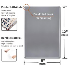 YOYI ART Vintage Baseball Art Wall Decor - Metal Tin Signs for Boys Room, Bedroom, Sports Room and Baseball Wall Decor Art Accessories, Baseball Gifts for Boys, 8 x 12 inch