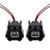 2pc Pre-Wired 2 Pin Connector Plugs for Nissan X-Trail Qashqai