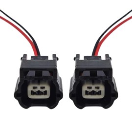 2pc Pre-Wired 2 Pin Connector Plugs for Nissan X-Trail Qashqai ABS Sensor