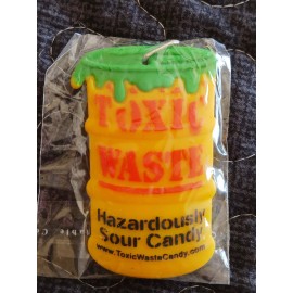 Toxic Waste Hazardously Sour Candy Promotional Rubber Keychain (NEW)