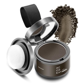 Acosexy Root Touch Up Hair Color Powder,Root Cover Up Hairline Shadow Powder,Dark Brown for Women Eyebrows, Gray Hair Coverage Touch Up Hair Powder For Men Beard Line,Bald Spots (Dark Brown)