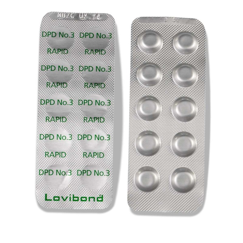 Lovibond DPD 3 Rapid 500 Tablets (50 Strips) by Pool