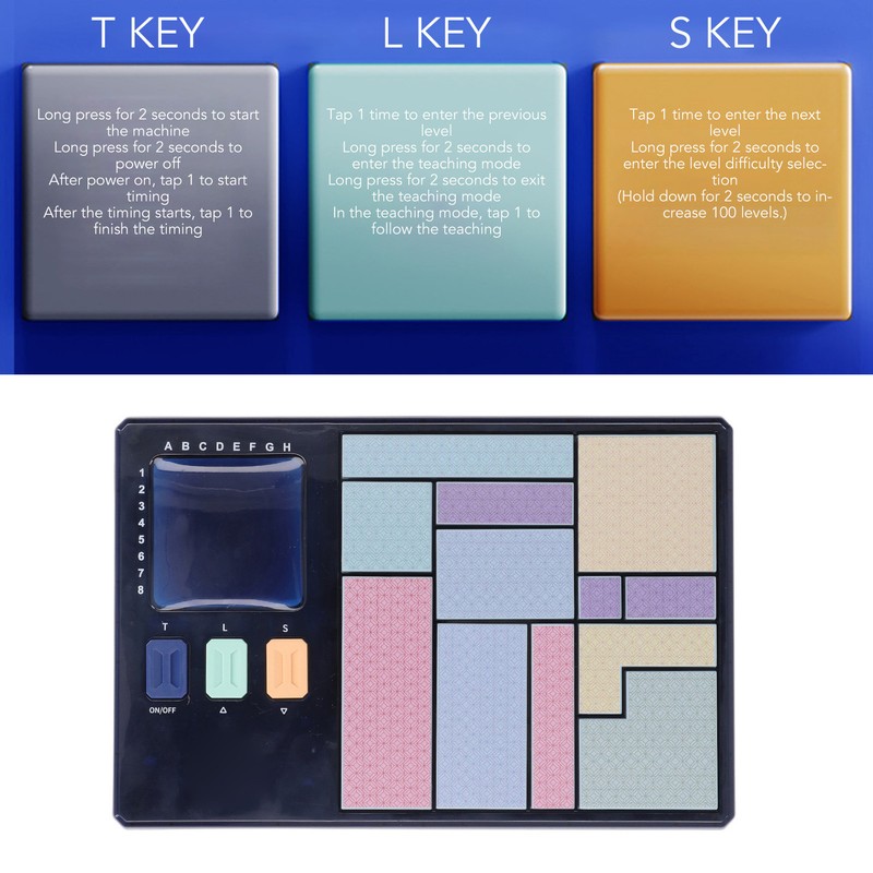 Electronic Puzzle Machine Handheld Educational Interactive Logical Thinking Brain Puzzle