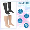 2 Pair Wide Plus Size Calf Compression Socks with Zipper