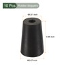 YOKIVE Pack of 10 Rubber Stoppers with Hole, Conical Plugs