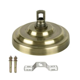 Hanging Light Canopy Bracket, 50 kg Maximum Weight Heavy Duty Canopy Kit for Hanging Lantern, Plant Basket, Fruit Basket (Bronze)