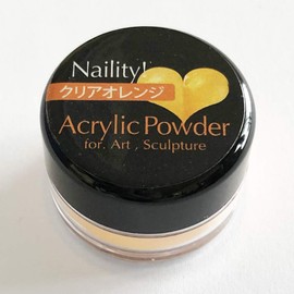 ネイリティ! ネイル用パウダー アクリルカラーパウダー クリアオレンジ 3g