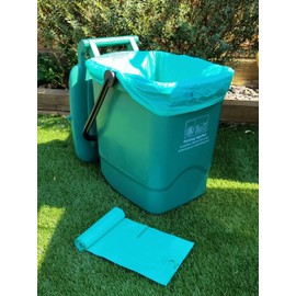 Pack Of 10 30L Outdoor Compostable Food Waste Caddy Bags 100% Biodegradable Food Caddy Bin Liners