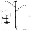 yosager Deck Bird Feeder Pole Bird Feeding Station Kit Porch