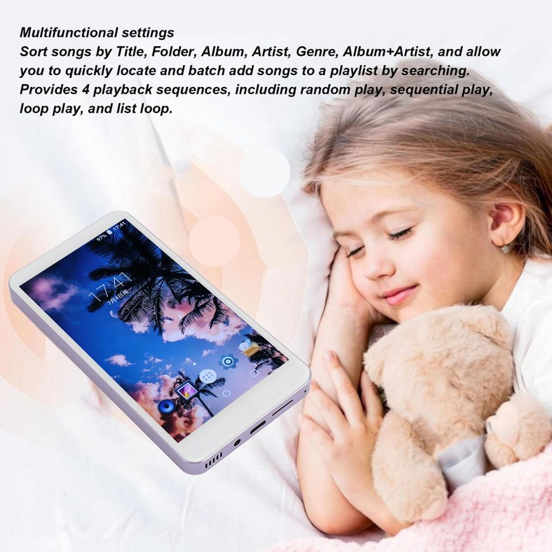 5.0inch MP4 Player HD Noise Reduction 1920x1080 IPS Touchscreen Bluetooth