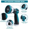 Tobehigher Garden Hose Nozzle Sprayer Heavy Duty with 10 Adjustable