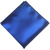 CANGRON Men Royal Blue Solid Tie Basic Necktie Pocket Square