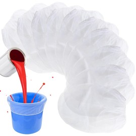 Sukh 10-Pack Paint Filter Bags - 5 Gallon Bucket Strainer with Elastic Drawst...