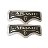 2 Pack LARAMIE Emblem Badge Sticker Tailgate Compatible For Ram