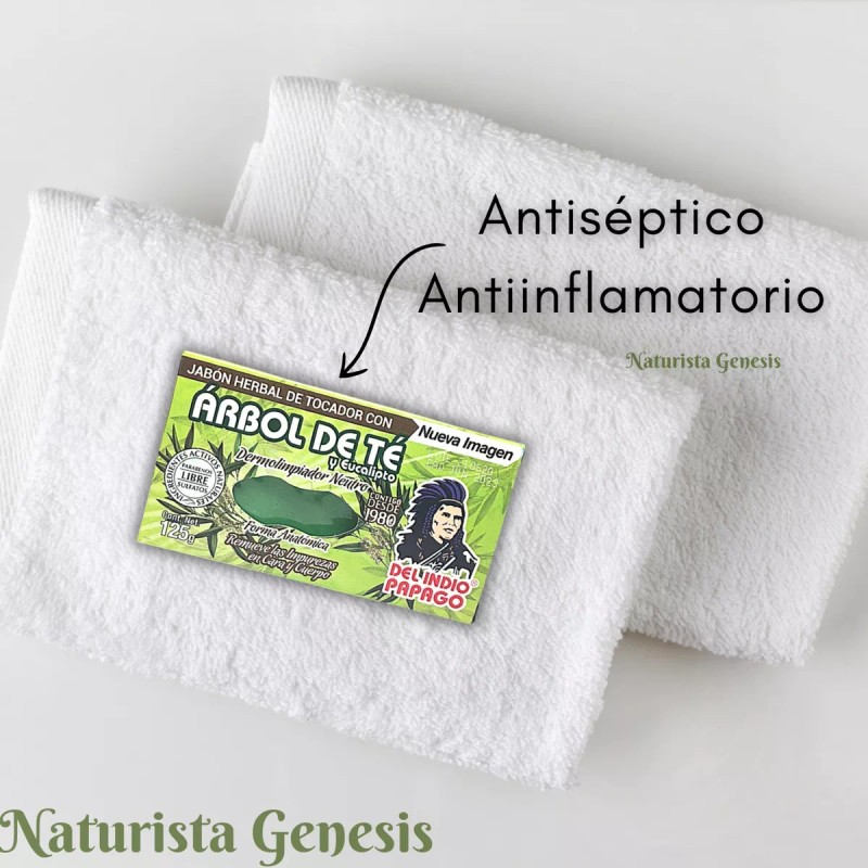 Del Indio Papago Jabón Facial De Árbol De Té Del