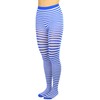ToBeInStyle Mallas a rayas para mujer, Azul real/Blanco, Talla única