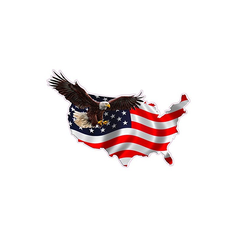 American Eagle United States Decal X Large Version 1 24"