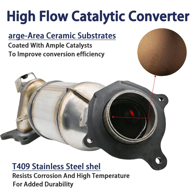 Liangchi High Flow Front Catalytic Converter Kit Direct-Fit Honda Accord