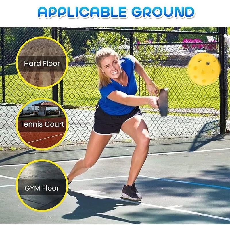 Toolzia Wooden Pickleball Paddle Non-Slip Grip Lightweight Racket for Beginners