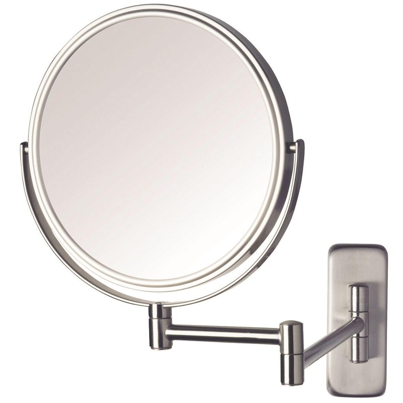 JERDON 8-Inch Two-Sided Swivel Wall Mount Mirror - Makeup Mirror