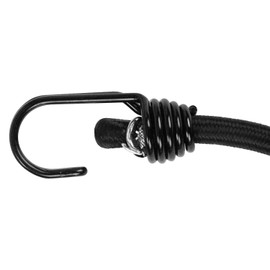 SK11 SKG-R1090BK Rubber Rope, J Hook on Both Ends, Round Rubber Type, 0.4 x 35.4 inches (10 x 90 cm)