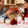 50 Pcs 12 oz Valentine’s Day Plastic Cups, “Happy Valentine’s
