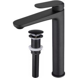 Leekayer Bathroom Faucet with Pop Up Drain Single Handle Lavatory Vessel Sink Faucet