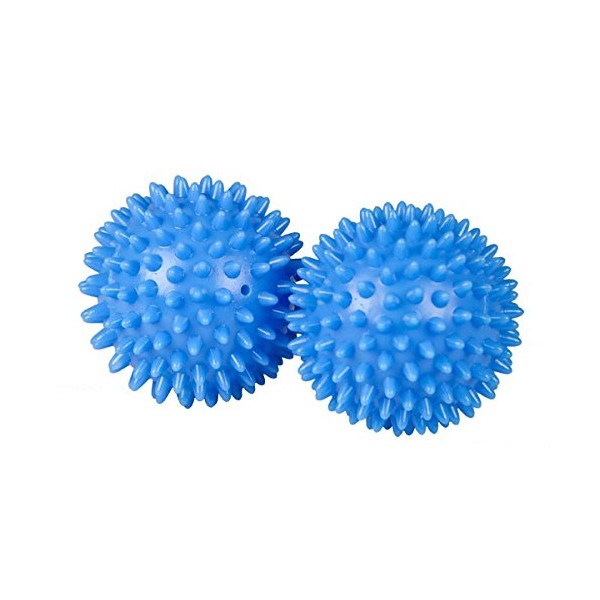 Sunbeam Plastic Dryer Balls Laundry Fabric Softener, Blue (2 Pack)
