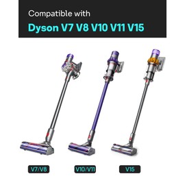 Leemone Replacement Wand Quick Release Wand for Dyson V7 V8 V10 V11 V15 Cordless Stick Vacuum Cleaner Extension for Dyson V11 V10 V8 V7 Handheld Trigger(Grey)