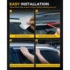 KYX Rain Guards for Car Windows, Outside Mount Window Visors