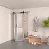 DonYoung 52" Bifold Barn Door Hardware Kit for 2 Doors,