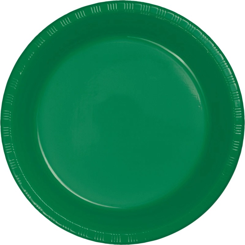 Small 7" Plastic Disposable Plates -Vibrant Solid Colors Appetizer Dessert