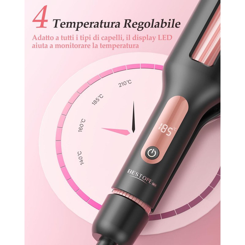4 In 1 Regolabile Piastra Onde per Capelli - 22/25/32/38mm