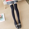 FineGood Black & White Knee High Stockings, Compression Costume, Cosplay,